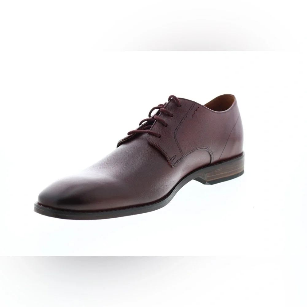 NEW!! Bostonian Classic Men's Nantasket Fly Leather Dress Shoes Burgundy Size 8M